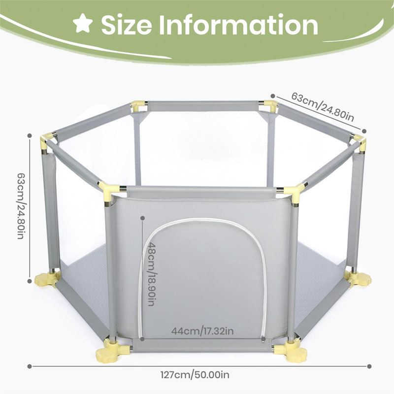 Hawarth Playpen, Grey