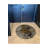 Gray Beige Tone Abstract Patterned Round Woven Base Modern Decorative Carpet-1210562258