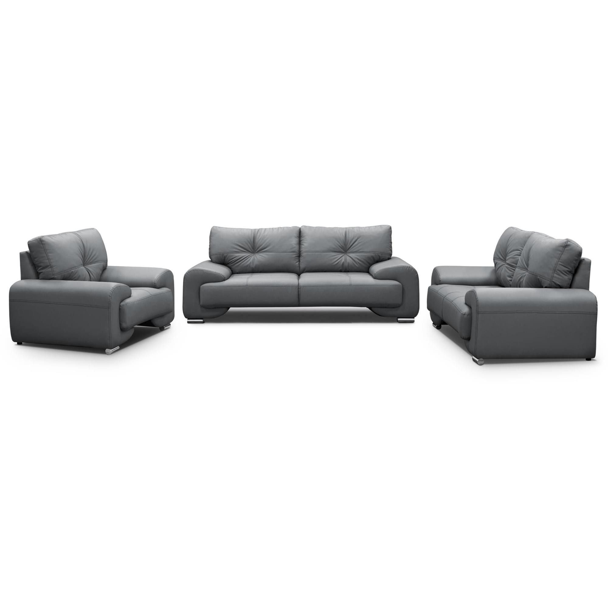 Metro Lane Akaia 3 - Piece Faux Leather Living Room Set | Wayfair.co.uk
