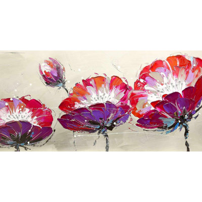 Three wild flowers - 15.75"x31.50" Desk mat
