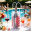 Bouteille d'eau en gel réutilisable pour bouteille de vin avec manchon pour refroidisseur d'eau multicolore et rapide-132050641