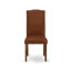 L'ensemble de 3 tables de salle à manger modernes comprend une table rectangulaire en bois avec Dropleaf et 2 chaises parsons en simili cuir brun, 30 x 48 pouces, acajou-865599021-918463122-918463148