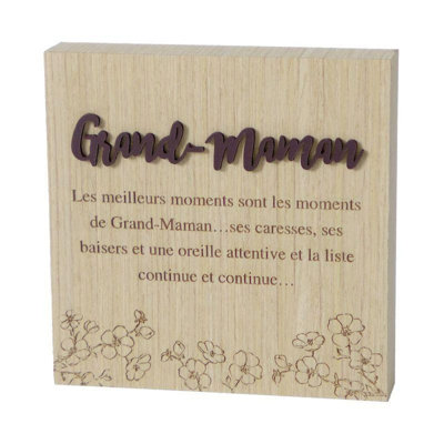 Plaque Grand-Maman Block
