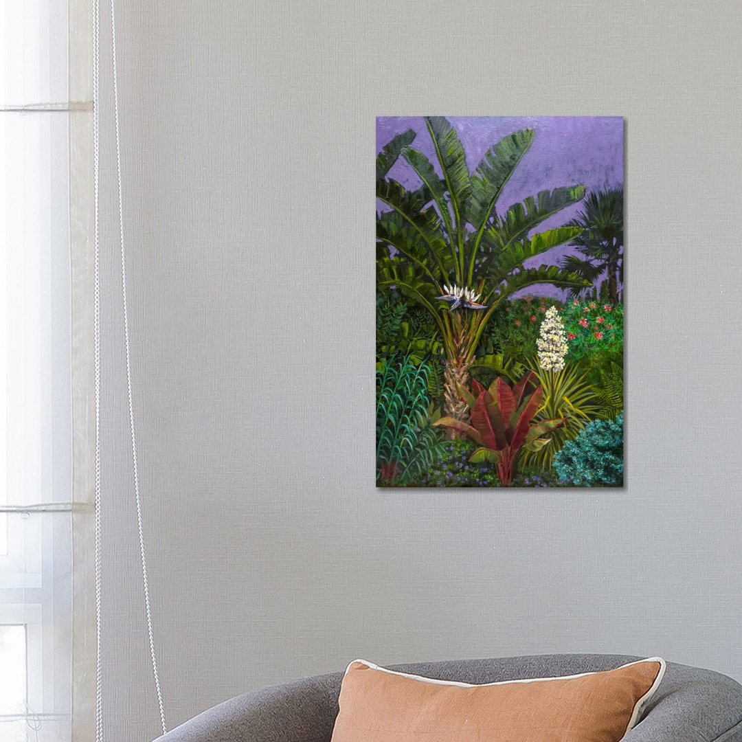 Botanische Gärten bei Nacht von Katia Bellini - Galerie-verpackte Leinwand Giclée auf Leinwand