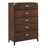 5 Drawer 36" W Solid Wood Chest