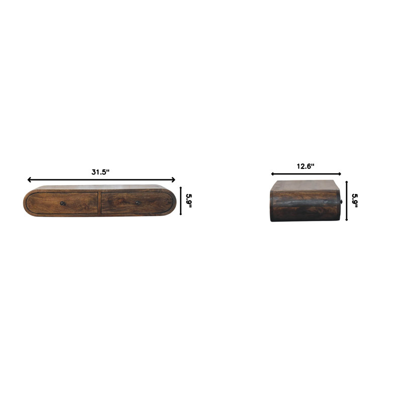 Console murale flottante Contour