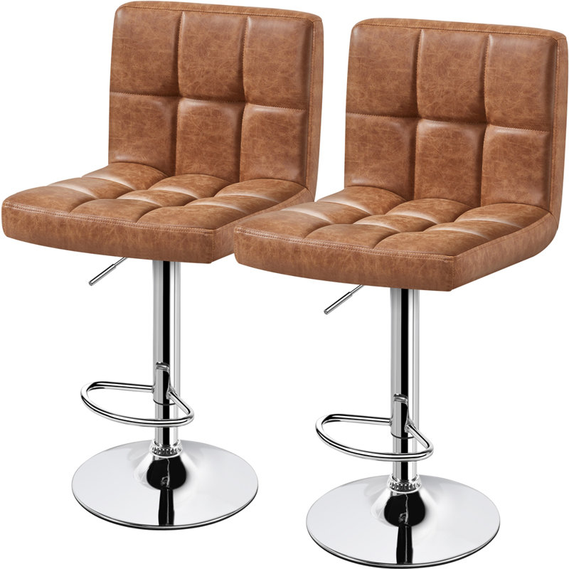 Tabouret de bar Chandresh, Brun rétro