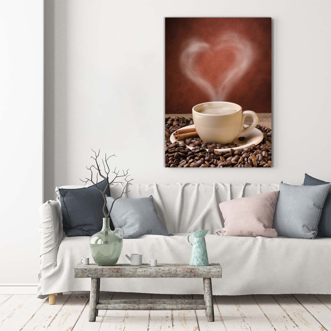 Aromatischer Kaffee - Kunstdrucke auf Leinwand - Wrapped Canvas