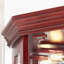 Corner Curio Cabinet With Lights, Adjustable Tempered Glass Shelves, A Mirrored Back-878987604