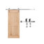 Ensemble de quincaillerie de porte de grange coulissante 8 pi pour porte de grange coulissante simple argent-112588164-112588167