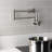 Kingston Brass Wendell Two-Handle 1-Hole Wall Mount Pot Filler Faucet with Knurled Handle-88082873