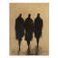Three Quiet Walkers - Silhouette chiffres, art mural en bois-674005615-674005609