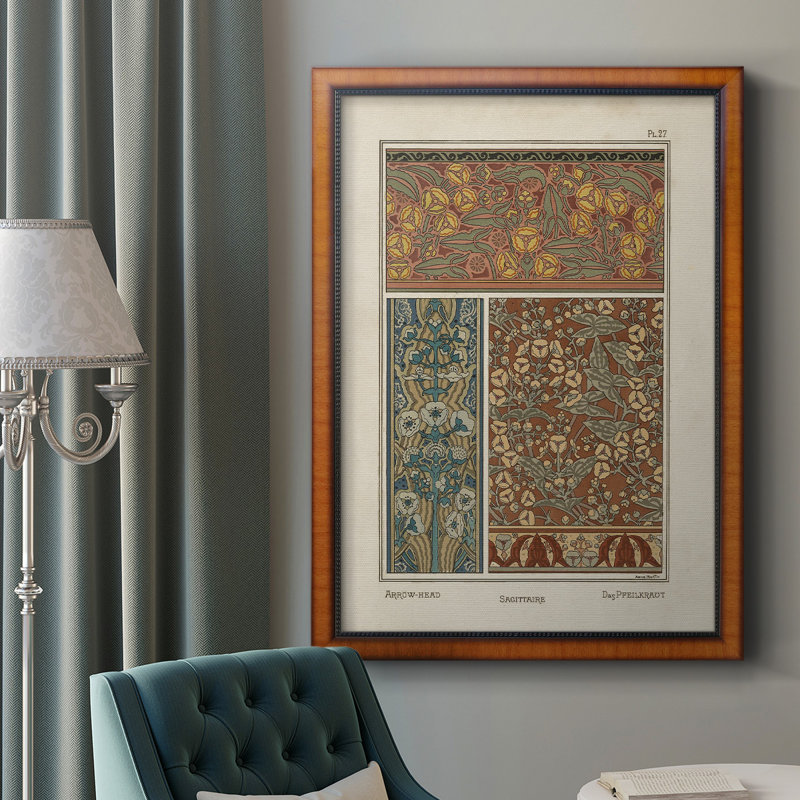 Toile encadrée de qualité supérieure Nouveau Decorative II - prête à être accrochée, L 18 po x H 27 po