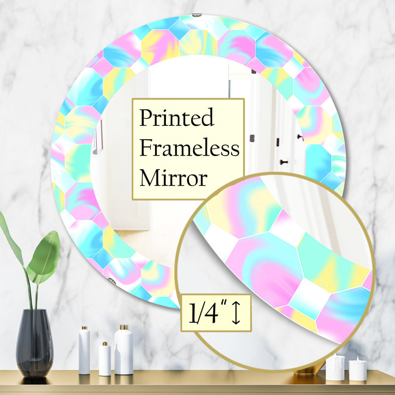 Miroir mural Pastel Dreams 1, H 31,5 po x l po