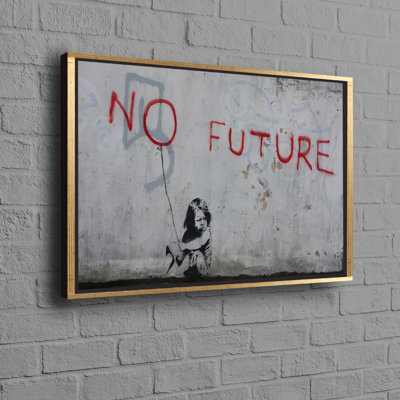 "Urban Graffiti", reproduction d'art sur toile de coton représentant un jeune garçon sans signe d'avenir, idéale comme cadeau unique ou décoration murale sophistiquée pour les maisons contemporaines