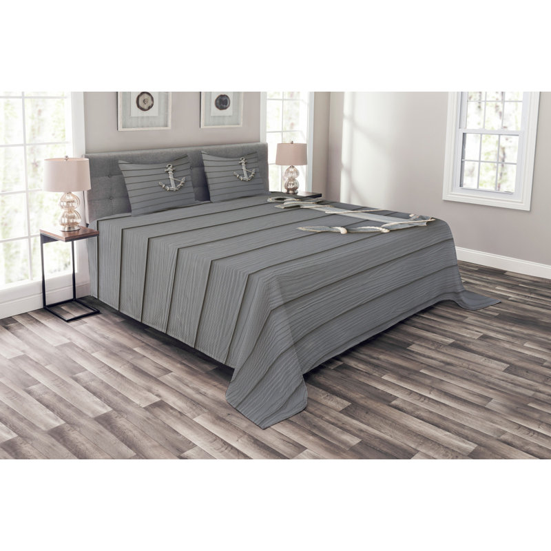 Anchor Bedspread Set with Cushion Cover, 220 x 264 cm