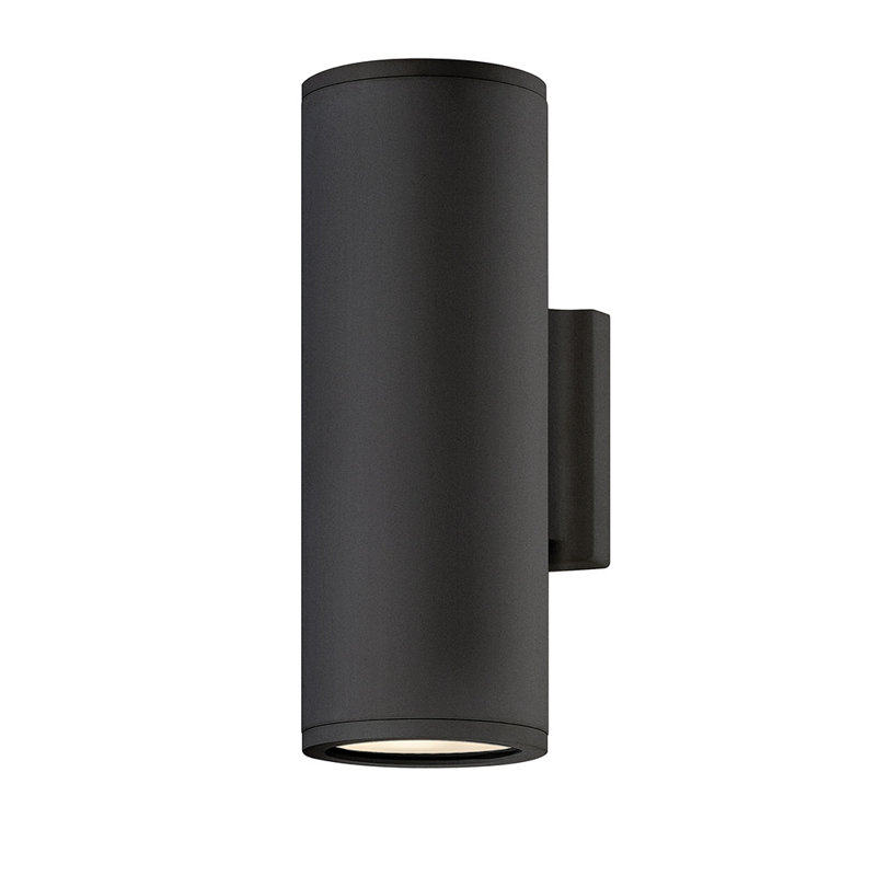 Silo 2 - Bulb 12" H Outdoor Armed Sconce, Black
