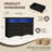 Modern 6-drawer Dresser For Bedroom With Open Storage Shlef,52" Large Drawer Dressers With Charging Station & Led Lights,tv Stand,wood Chest Of Drawers For Living Room-1811860027