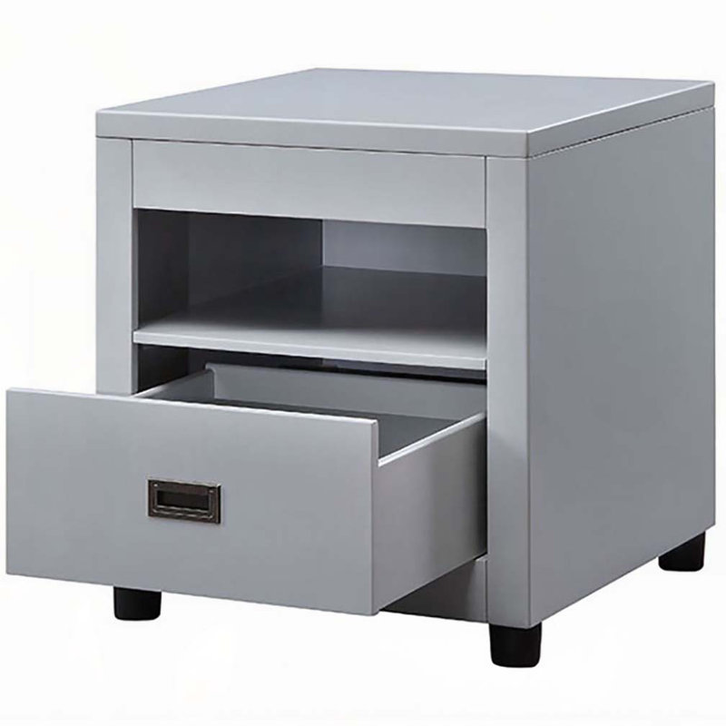 Table de bout avec rangement Dove Grey