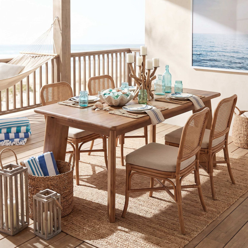 Farmhouse Solid Wood Rectangular Kitchen Table
