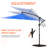 3 Piece Outdoor Patio Set with 10 Ft Cantilever Outdoor Umbrella with Base-63248841