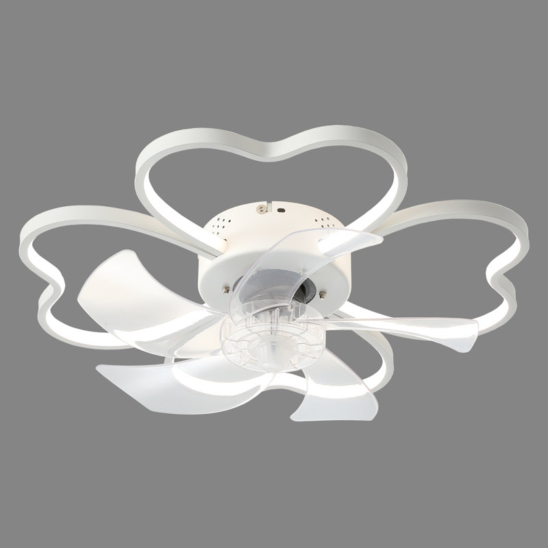Ventilateur de plafond 20 po avec 2 DEL, Blanc