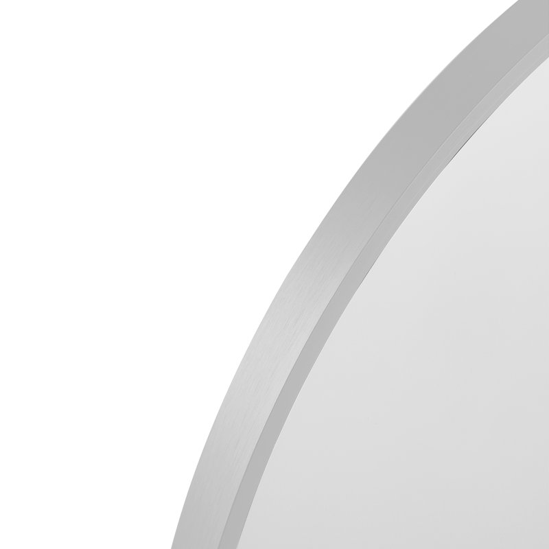 Fortescue Metal Flat Wall Mirror, Silver