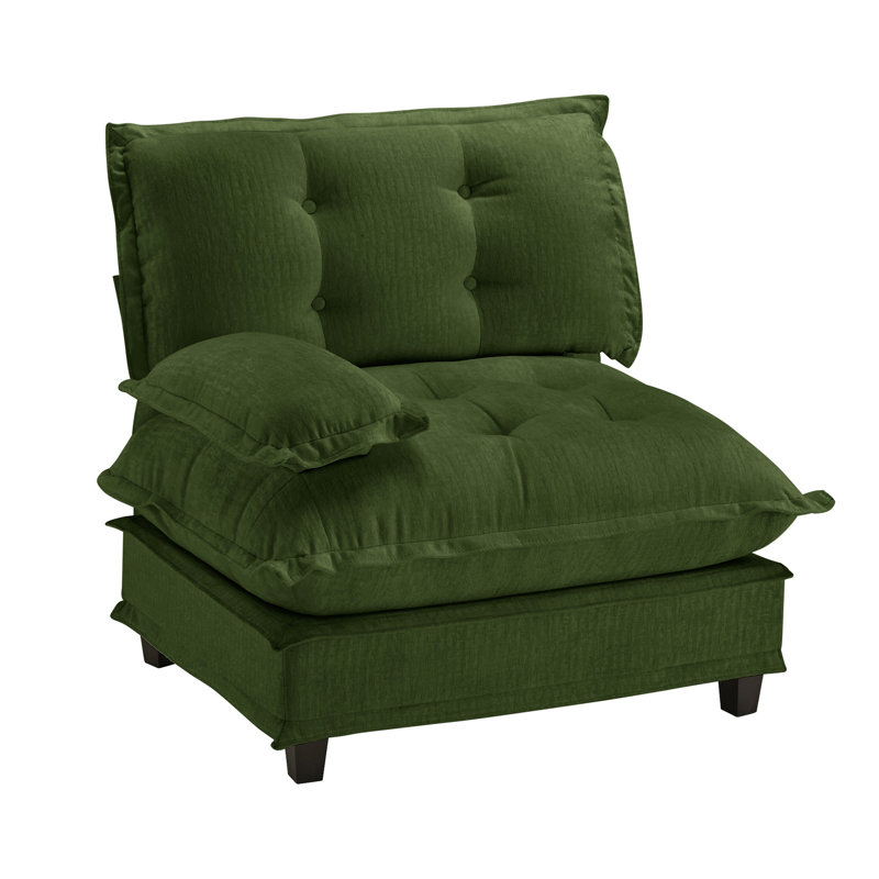 Canapé en chenille 73 LSF - Vert, Green