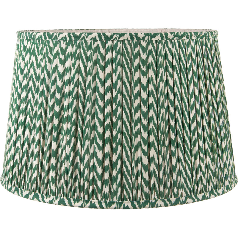 Mio Cotton Empire Lamp Shade ( Uno ), Green, 29cm H x 45cm W x 45cm D