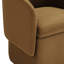 Chaise de salle à manger rembourrée avec roulettes Temara Hauber (ensemble de 2)-115420149