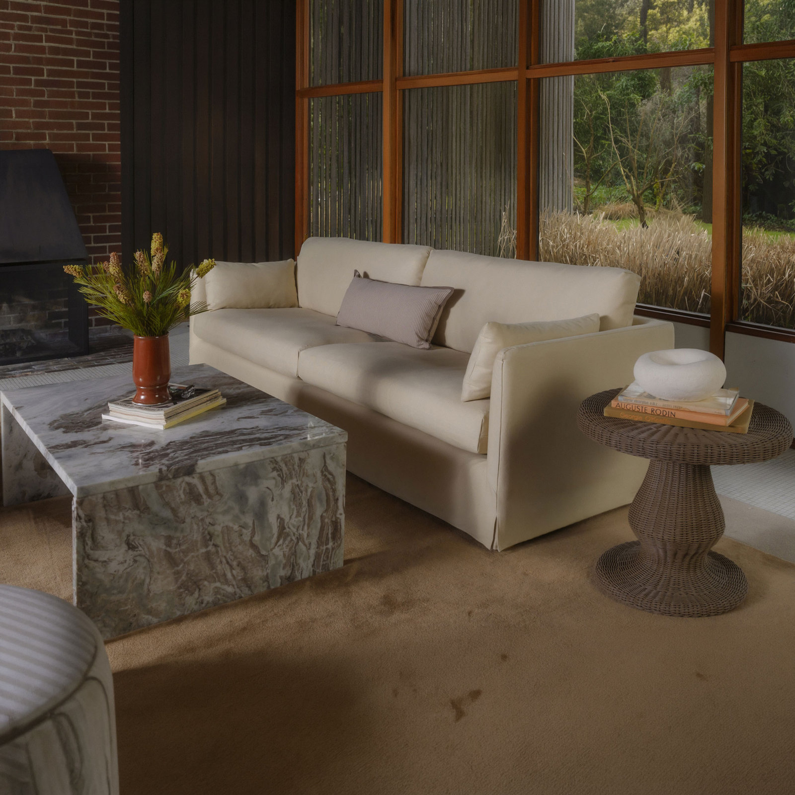 94'' Upholstered Sofa, Yellow