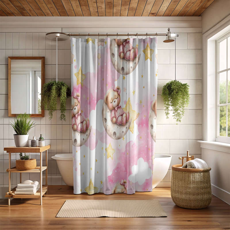 Bear Snuggle - Rideau de douche Premium, H 74 po x l 71 po