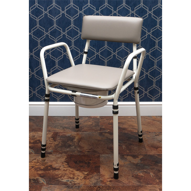 Essex Height Adjustable Commode Chair Grey