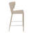 Divinia Bar Stool In Gray Regenerated Leather - Set Of 2-78040271-87285355