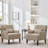 HIMO 29" W Tufted Armchair with Nailhead Trim -7578825