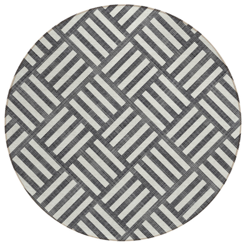 Tapis rond ivoire 8 po