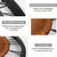 Horloge murale ronde en fer 10 po avec mouvement à quartz silencieux, chiffres romains, impression UV-327082428
