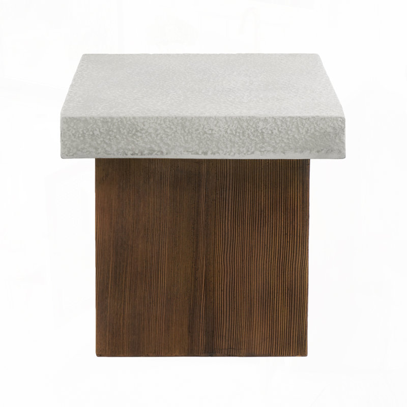 Table d'appoint, table d'appoint en béton d'oxyde de magnésium pour l'extérieur et l'intérieur