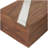 Mango Wood Decorative Brown Box with Silver Diagonal Stripes Set