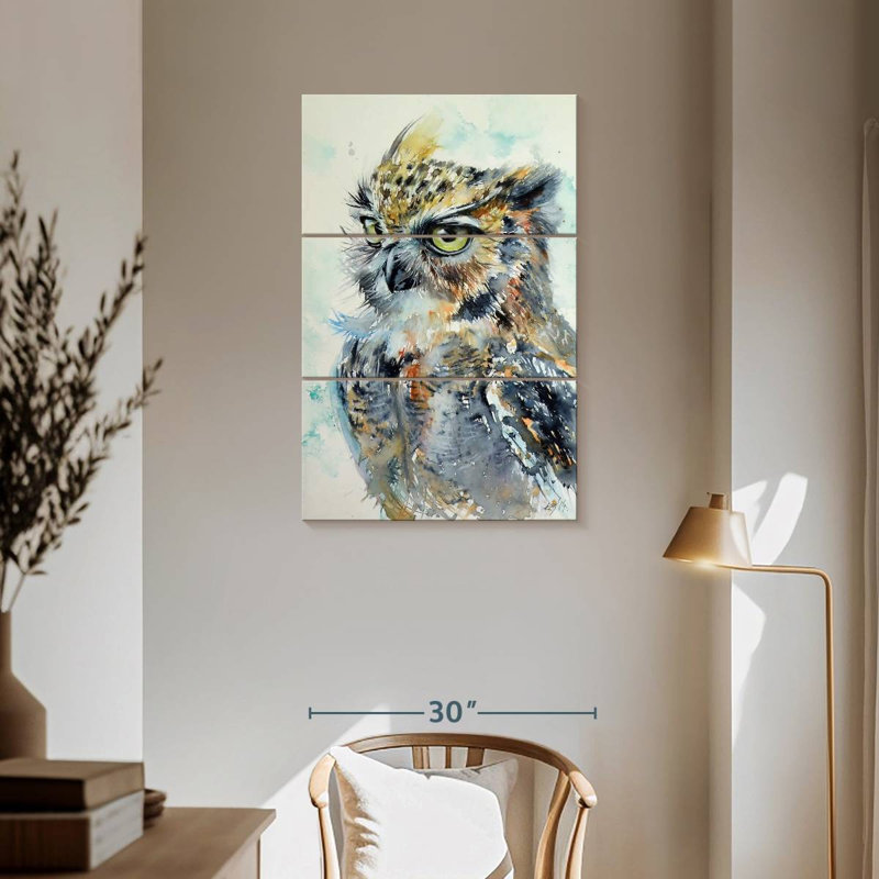 Brampt Proud Owl, 57" H x 36" W