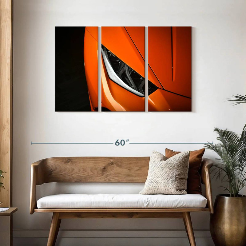 Mehar Car Headlights Close Up, 28" H x 45" W