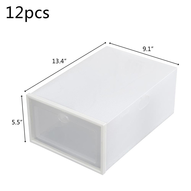 Boîte de rangement en plastique pour chaussures