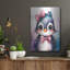 «Cute Penguin In Watercolor» par Momart, art mural en métal-1885647252