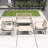Brandenburg Acacia Wood 4-Person Outdoor Sofa Seating Group