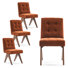 Turfed Linen Upholstered Dining Chair Armless Parsons Side Chair With Solid Wood Legs