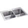 Lustertone 33" L x 22" W Double Basin Drop-In Kitchen Sink with Perfect Drain