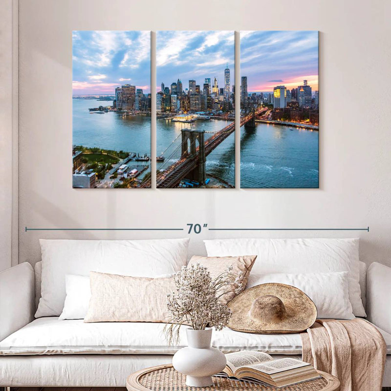 Senne New York Last Light, 32" H x 50" W