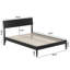 Lit plateforme avec tête de lit ajustable Bradford-968149165-968149166