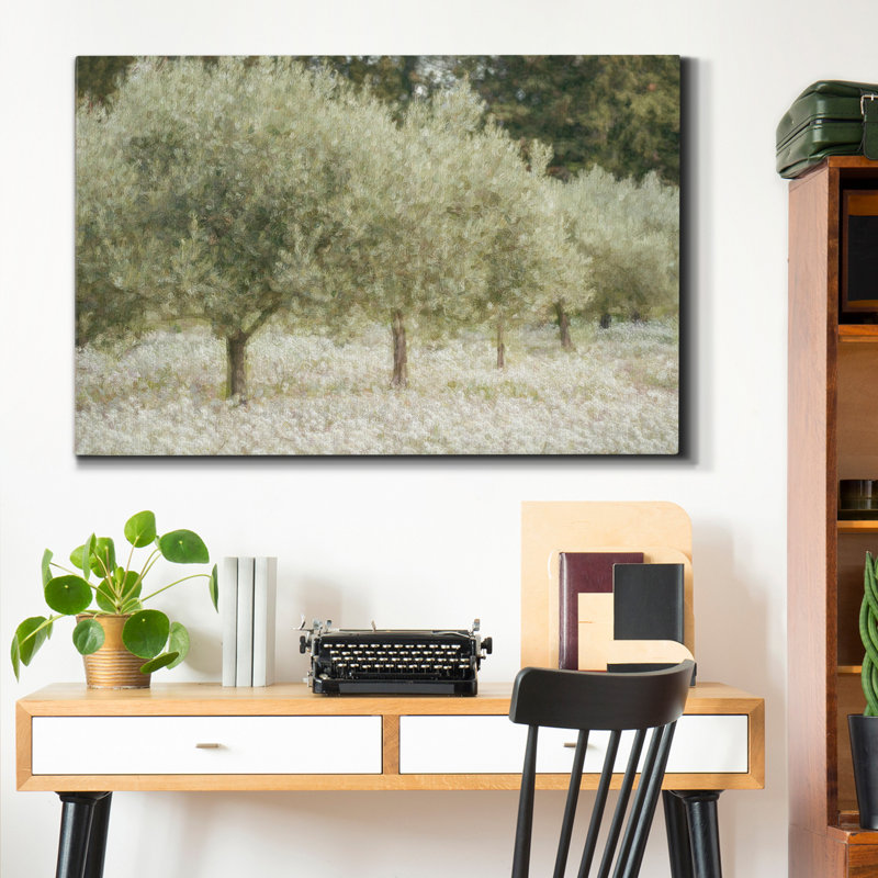Paintograph Olive Trees - reproduction d'art sur toile tendue, H 18 po x l 12 po x P 1 po