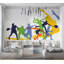 Papier peint de qualité supérieure - Silhouettes de sports dynamiques-418214306
